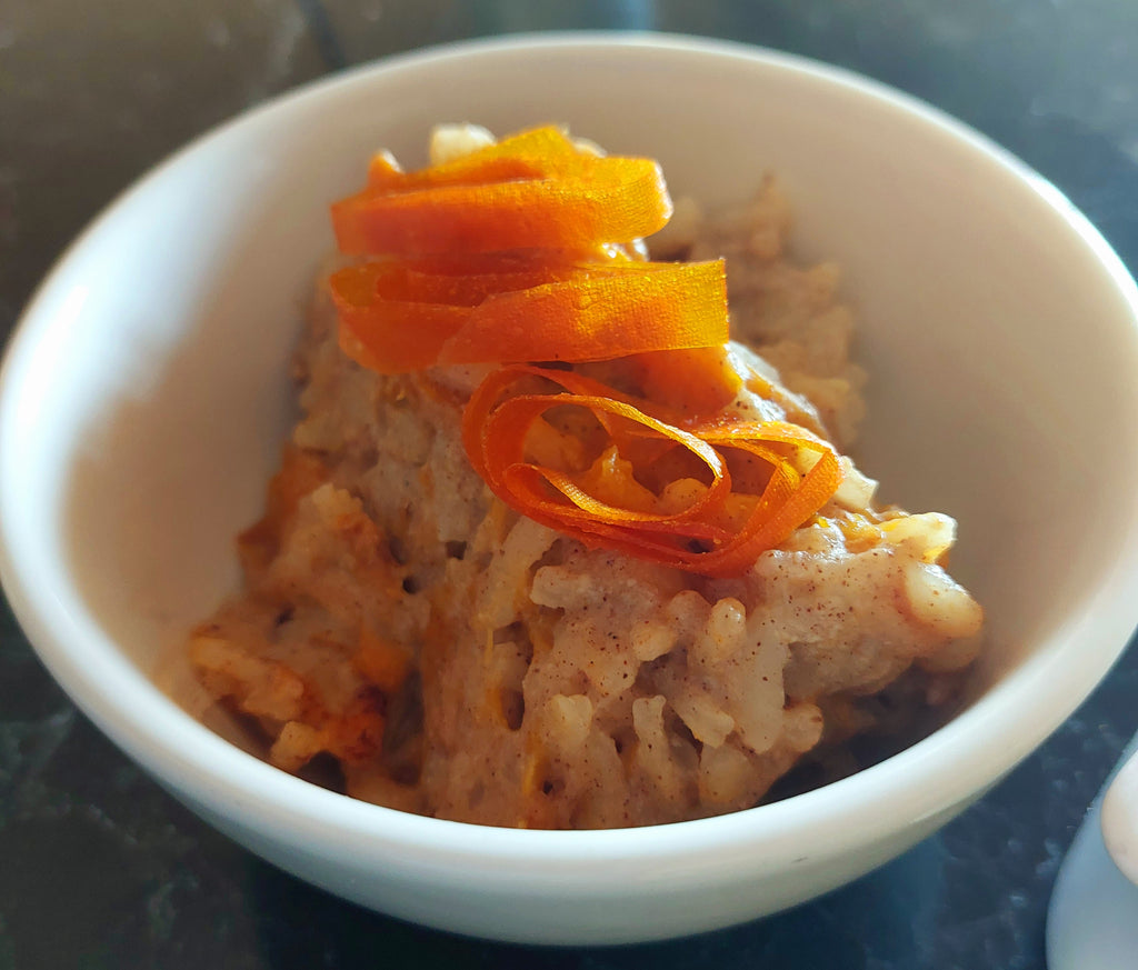 Apricot, Peach & Cinnamon Rice Pudding