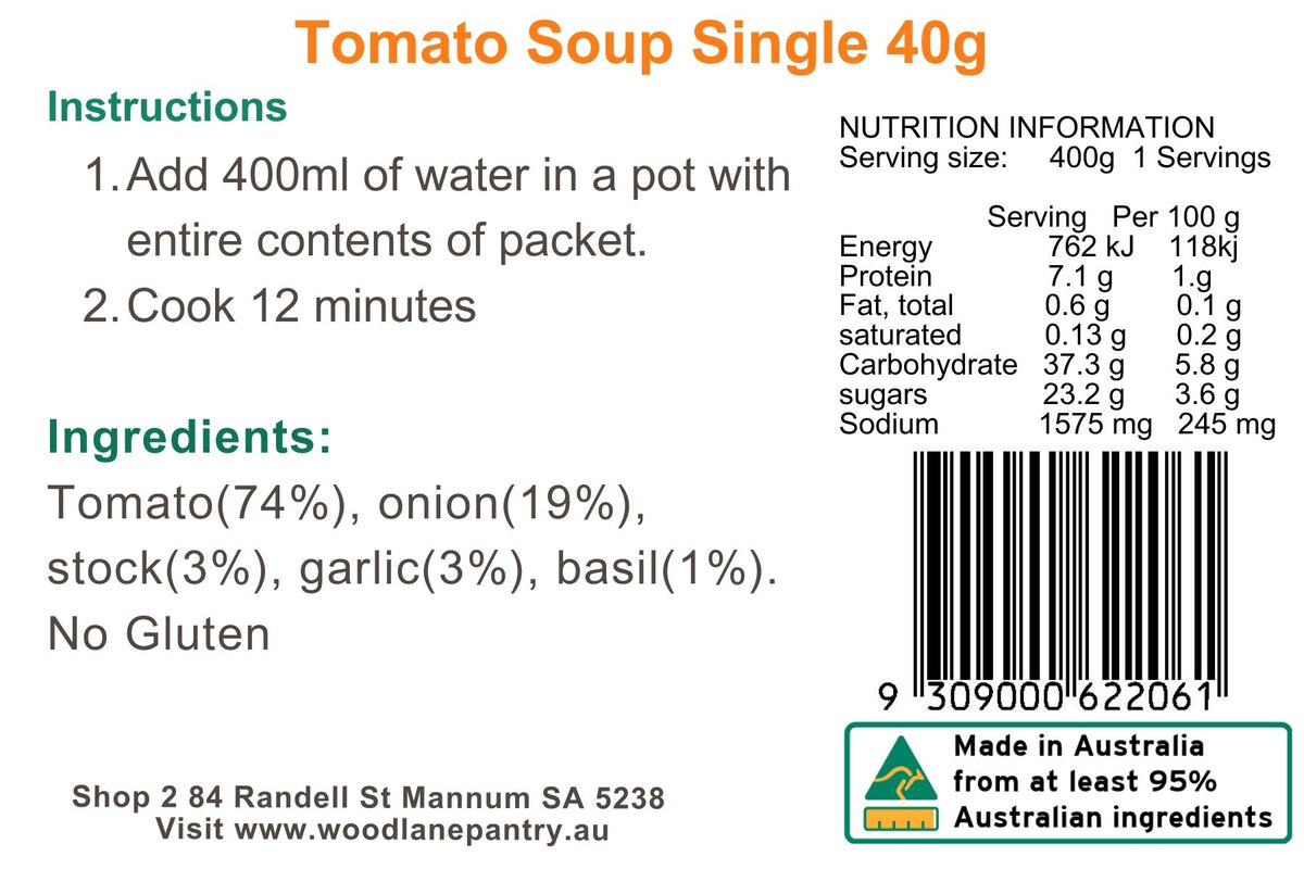 Tomato Soup Dehydrated