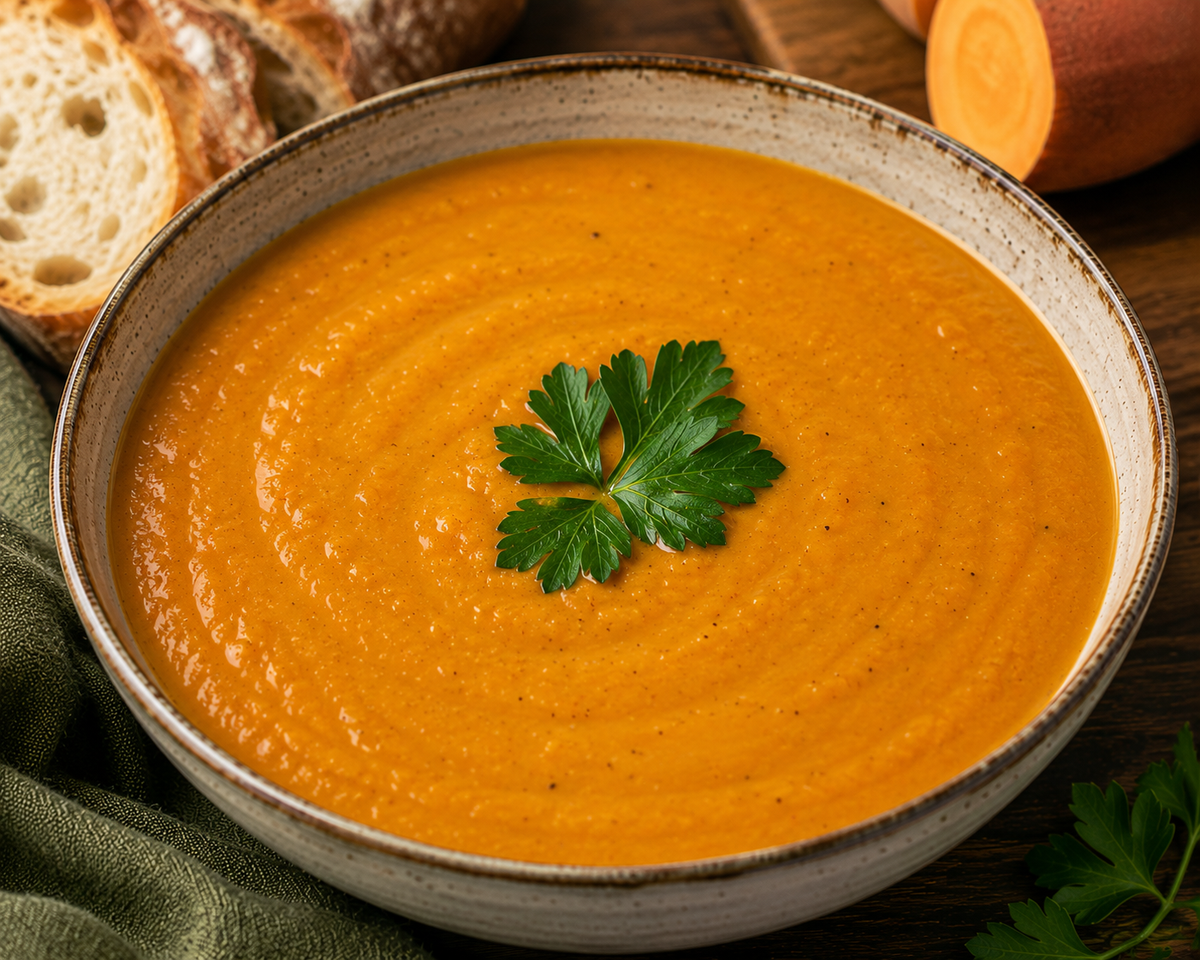 Sweet Potato, Leek & Lentil Soup